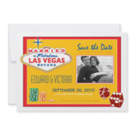 Vegas Destination Wedding Save the Date Invitation invitation