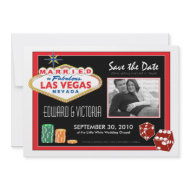 Vegas Destination Wedding Save the Date Invitation invitation