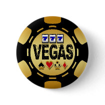 VEGAS GOLD AND BLACK POKER CHIP BUTTONS