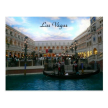 vegas gondala postcard