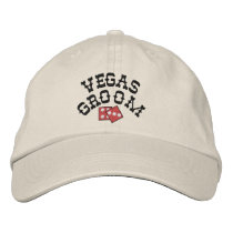 Vegas Groom Embroidered Hat embroidered hats