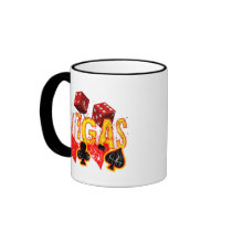 VEGAS - GRUNGE AND PAINT SPLATTER COFFEE MUG