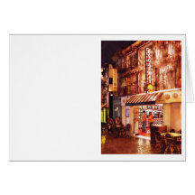 Vegas - NY - Broadway Burger Greeting Cards