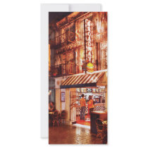 Vegas - NY - Broadway Burger Rack Card Design