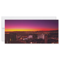 Vegas - NY - Sunrise over the city rack cards by suburbanscenes Vegas - NY - Sunrise over the city rack cards