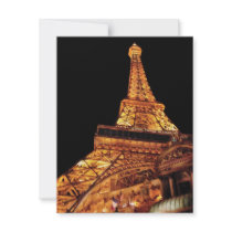 Vegas - Paris - Eiffel Tower Restaurant invitations