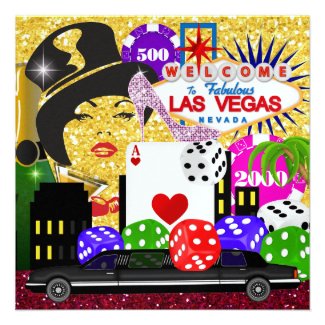 Vegas Party - Casino / Poker - SRF Personalized Invites