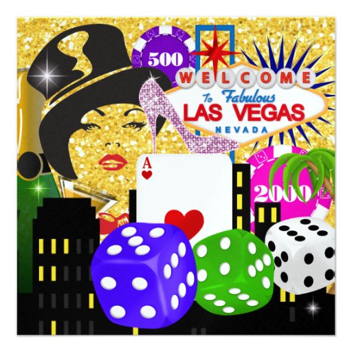 Vegas Party - Casino / Poker - SRF Custom Invitation