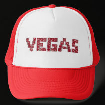 VEGAS Red Dice Cap hats