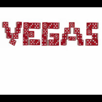 VEGAS Red Dice Ladies Ringer T-Shirt