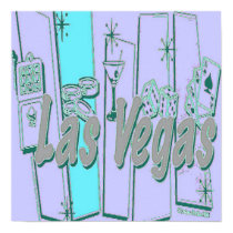 vegas retro lavendar posters by Incatneato vegas retro lavendar posters