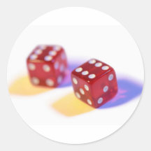 VEGAS ROUND STICKER