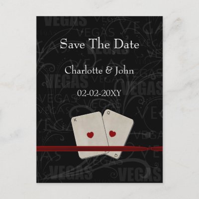 vegas save the date announcement postcards