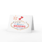 postcard - Customize these Las Vegas Save the Date Wedding Cards with all your personal wedding information so friends and family save the date for your big day! Find matching save the date stamps and magnets in our shop too!