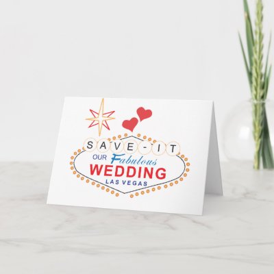 Vegas Save the Date Wedding Cards by savetheweddingdate