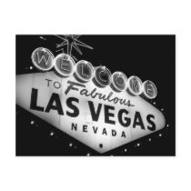Vegas Sign B&W postcards