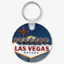 Vegas Sign Dusk keychains