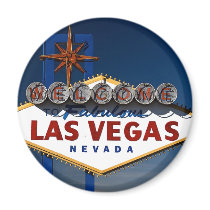 Vegas Sign Dusk magnets