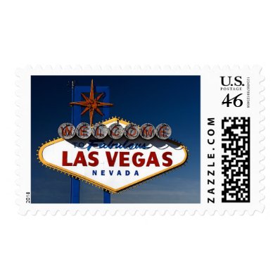 Vegas Sign Dusk Stamps