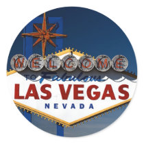 Vegas Sign Dusk stickers
