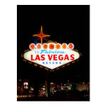 Vegas Sign Lit Up Post Cards