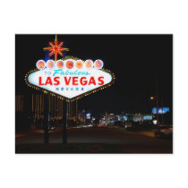 Vegas Sign Night postcards