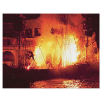 Vegas - Treasure Island - Explosion, Abandon ship flyers