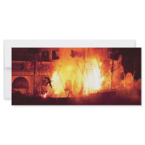 Vegas - Treasure Island - Explosion, Abandon ship rack cards by suburbanscenes Vegas - Treasure Island - Explosion, Abandon ship rack cards
