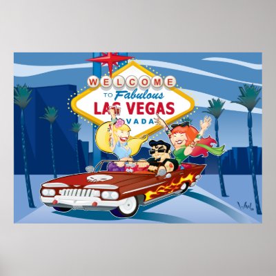 Vegas Trip Print by paperdragon