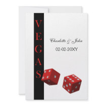 vegas wedding invitation