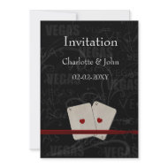 vegas wedding invitation invitation