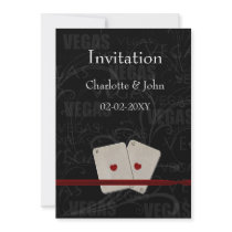 vegas wedding invitation