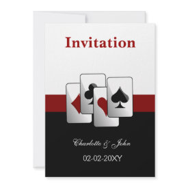 vegas wedding invitation invitation