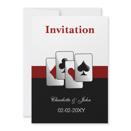 vegas wedding invitation invitation