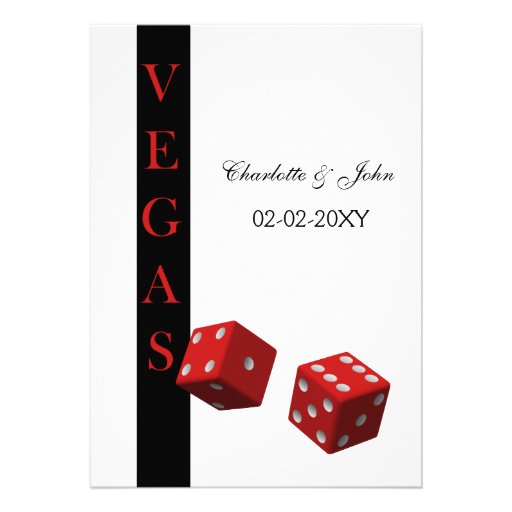vegas wedding invitation