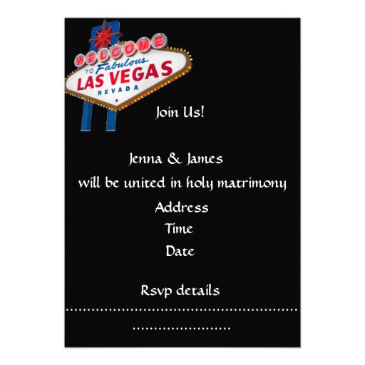 Vegas Wedding Invites