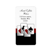vegas wedding ,return address label