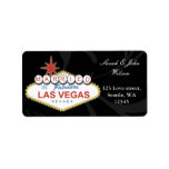 vegas wedding ,return address label