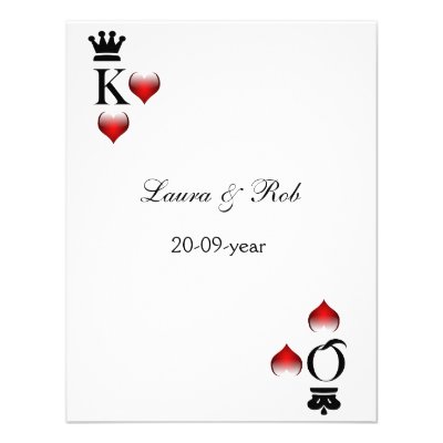 Vegas wedding rsvp cards custom announcement