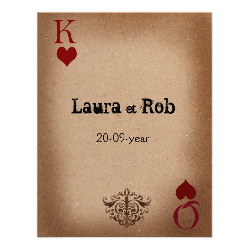 Vegas wedding rsvp cards custom invitations
