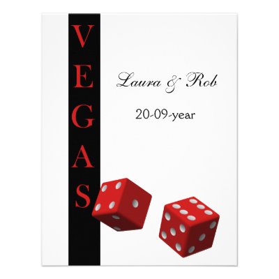 Vegas wedding rsvp cards personalized invitations