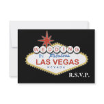 Vegas wedding rsvp cards standard 3.5 x 5 custom announcements