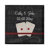 Vegas wedding Save the date magnet magnet
