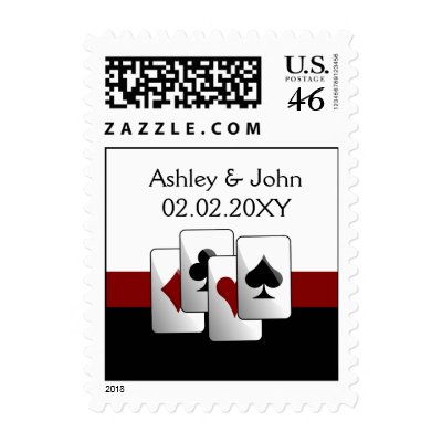 Vegas  wedding stamps