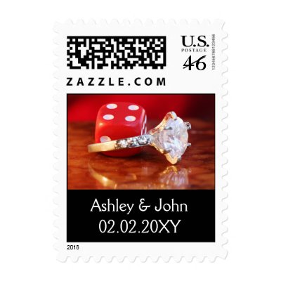 Vegas wedding stamps