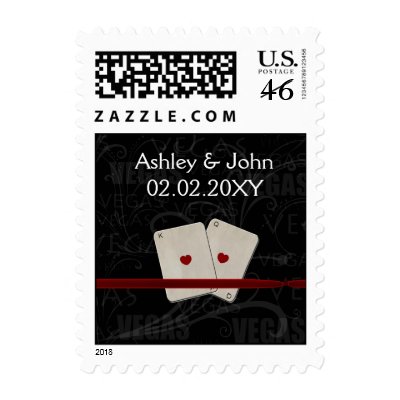 Vegas  wedding stamps