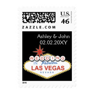 Vegas wedding stamps