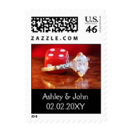 Vegas wedding stamps stamp