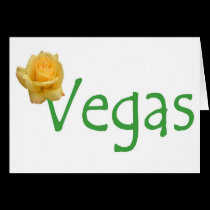 Vegas Yellow Rose Card