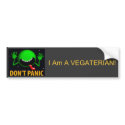 Vegaterian Alien bumper stickers by nightmare7darkangel Vegaterian Alien bumper stickers